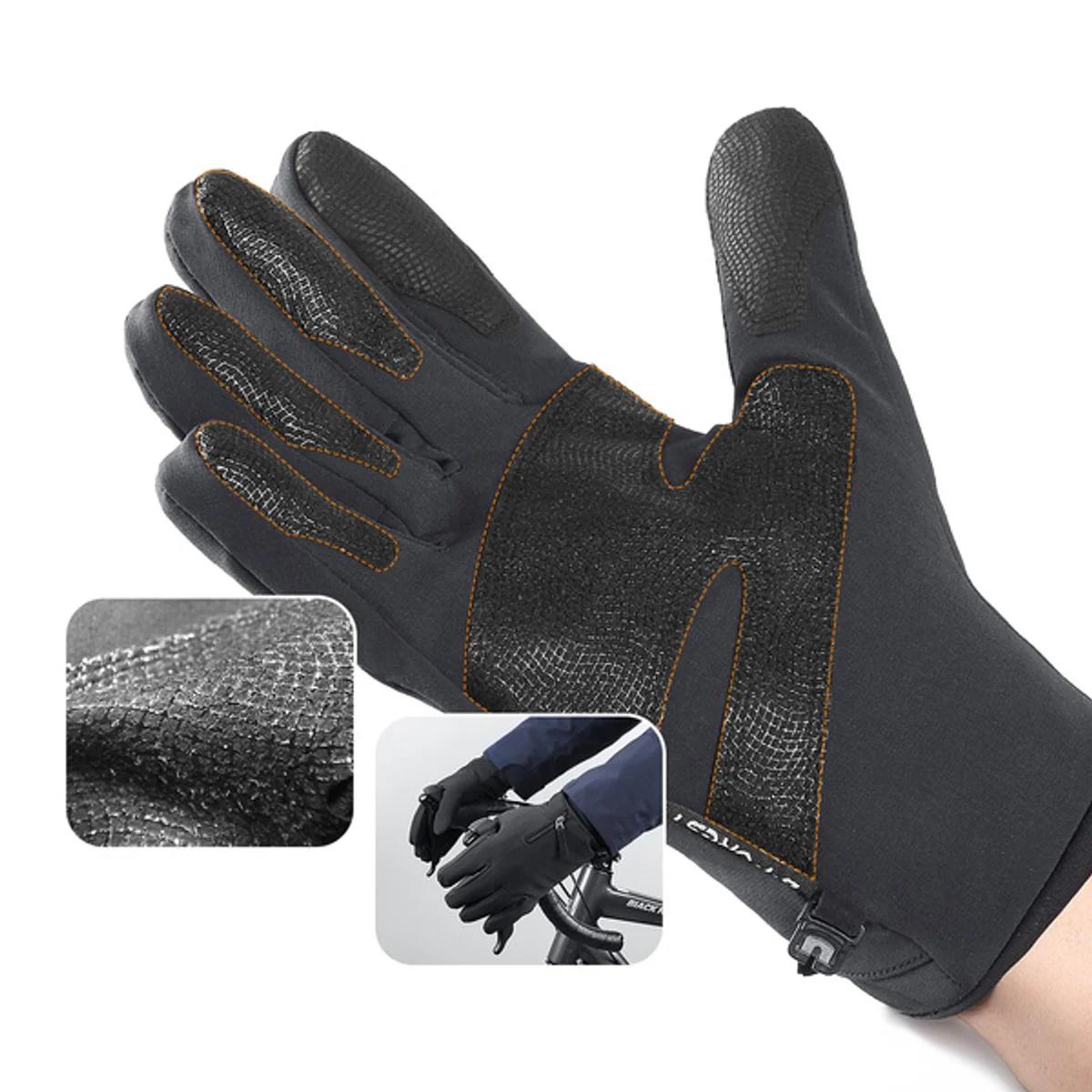 using portable charger with gloves winter road phone Czech