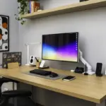 modern home office workspace Czech minimalistic style
