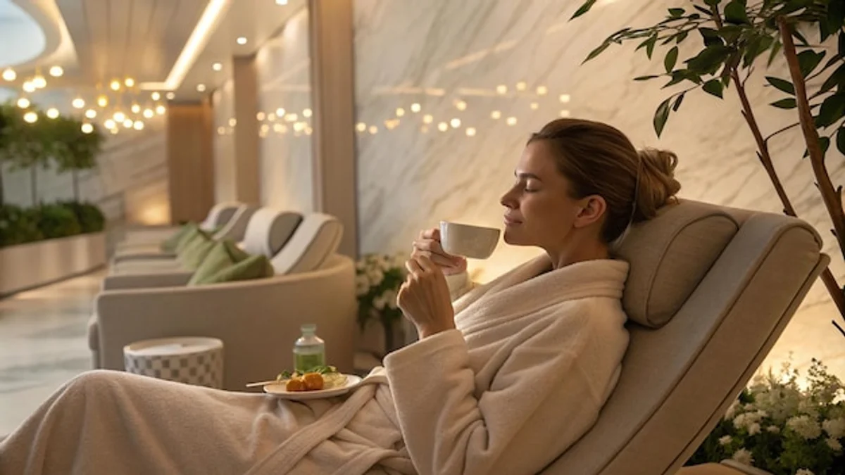 autumn spa resort couple relaxation indoor
