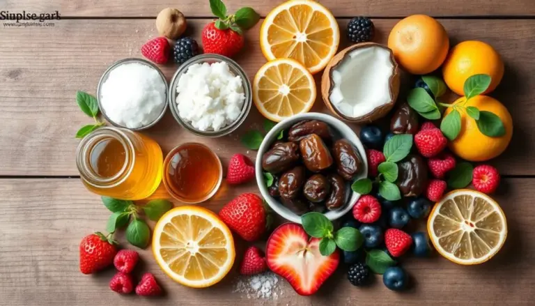 autumn fruits natural sweetener flat lay healthy czech food