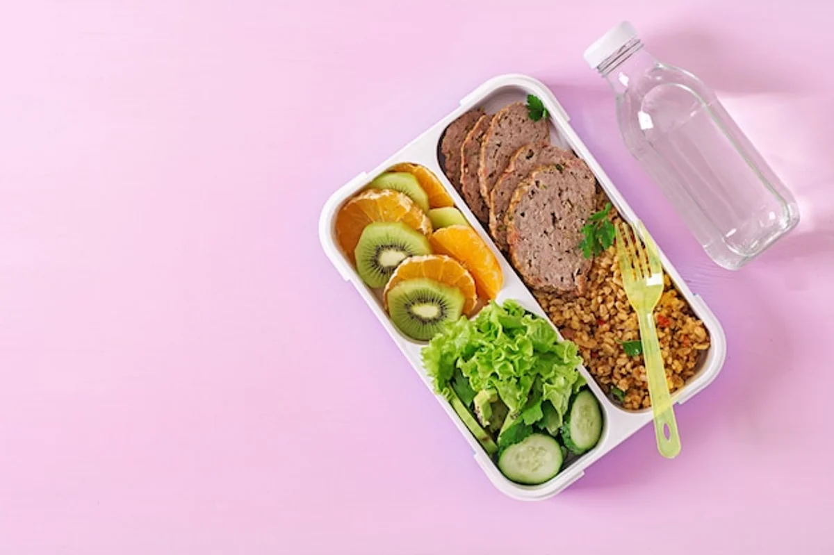 small portion lunch concept healthy lifestyle