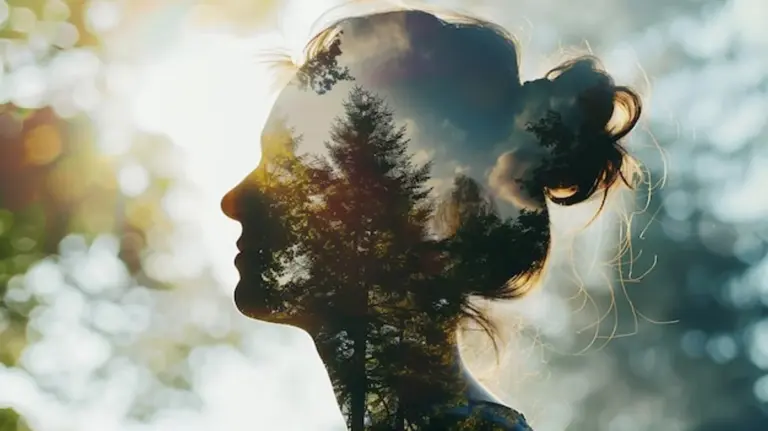 autumn walk glowing skin psychology