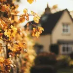 cozy autumn home interior Czech november