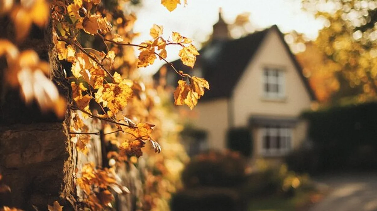 cozy autumn home interior Czech november
