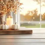 homemade autumn candles cozy atmosphere