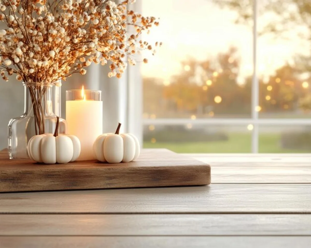 homemade autumn candles cozy atmosphere