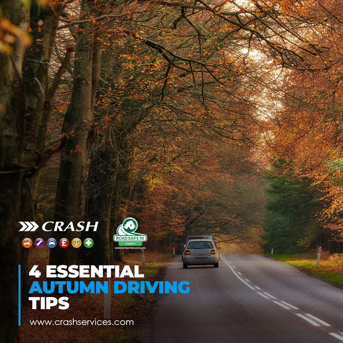 Czech autumn wet road driving safety tips