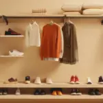organized autumn wardrobe woman minimalist cozy