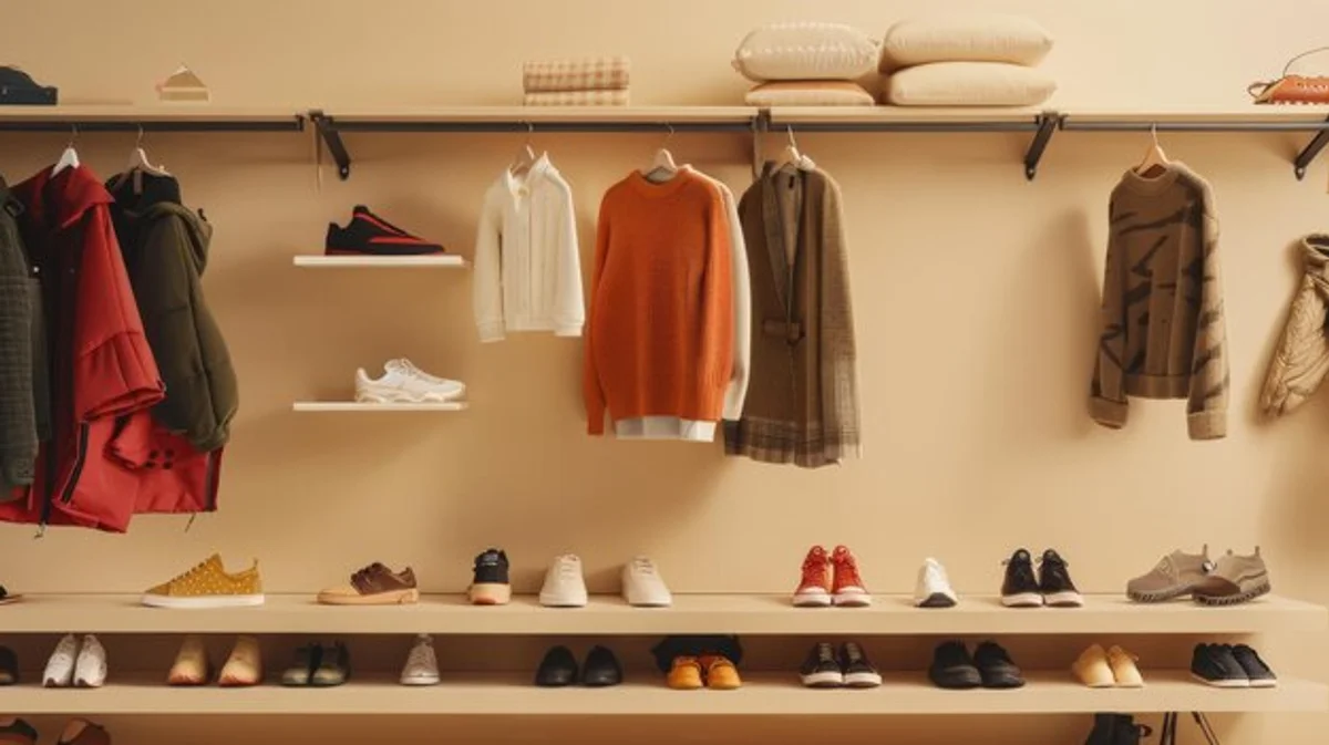 organized autumn wardrobe woman minimalist cozy