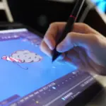 digital drawing app interface for beginners tablet stylus