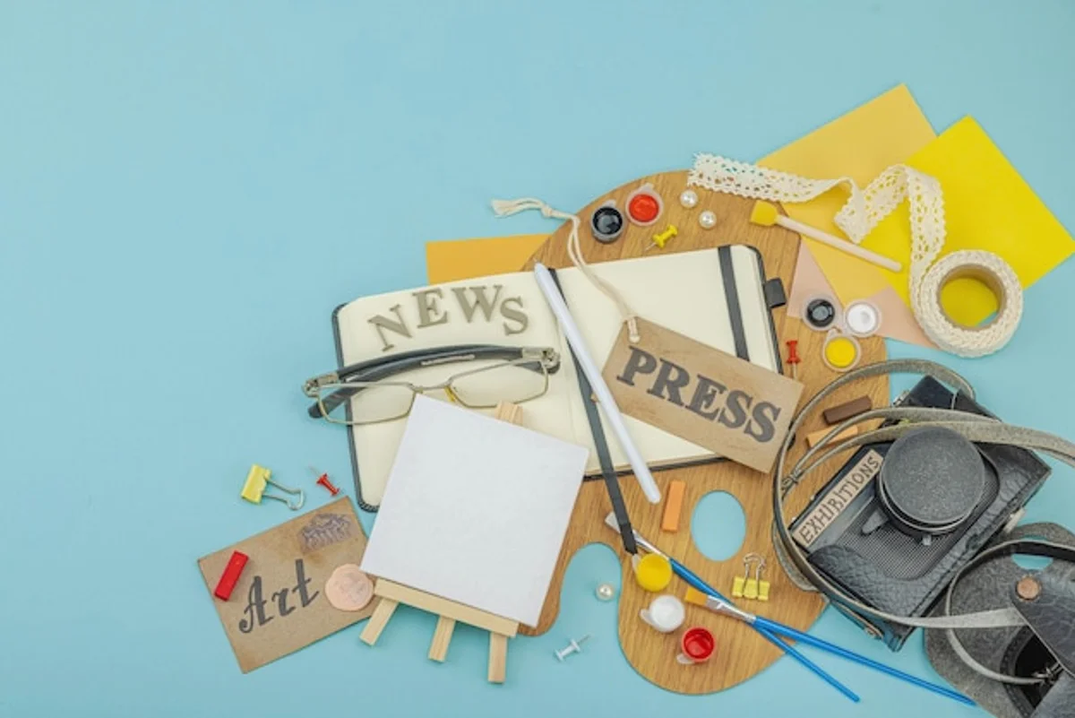 relaxing creative hobbies for adults modern flat lay