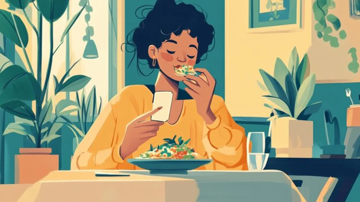 mindful eating small portion table