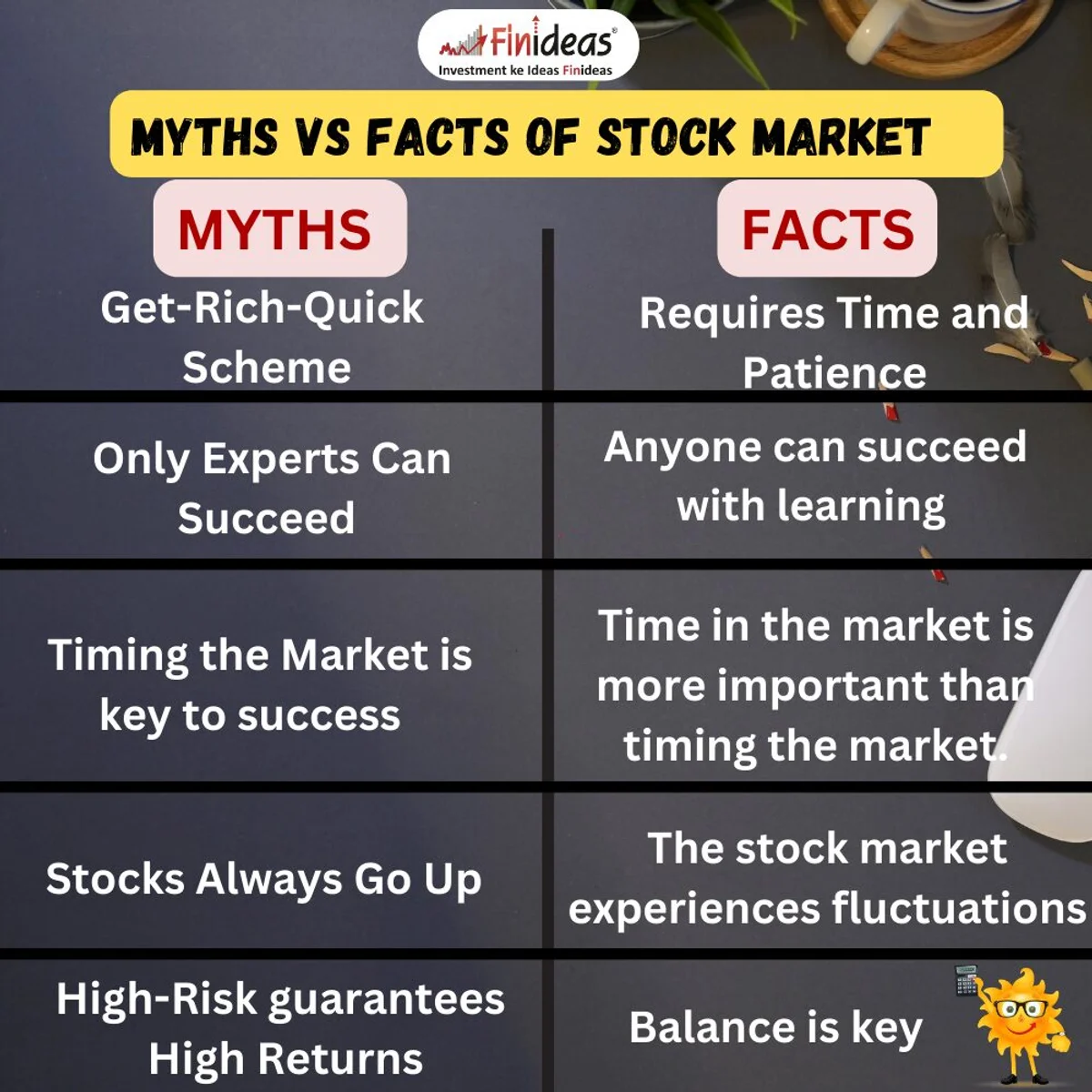 beginner investor myths debunked infographic