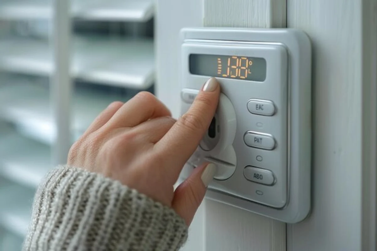 thermostat temperature reduction home