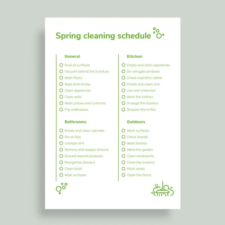 autumn cleaning checklist inspiration