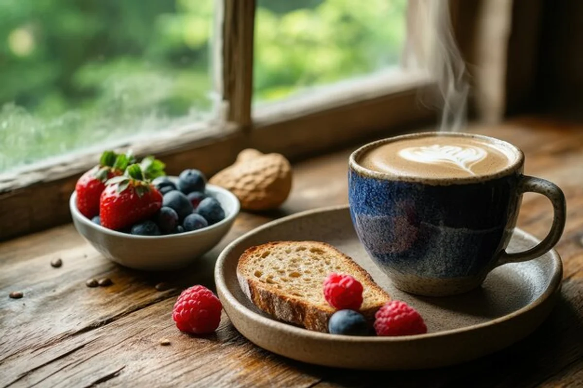 autumn healthy food energy cozy table