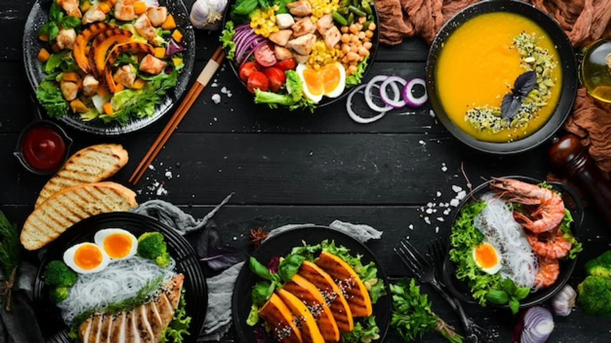 comfort food autumn healthy vegetables table