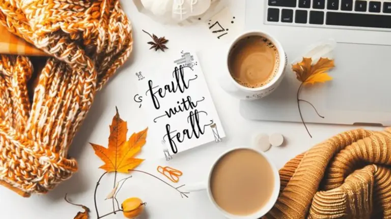 autumn creative motivation workspace