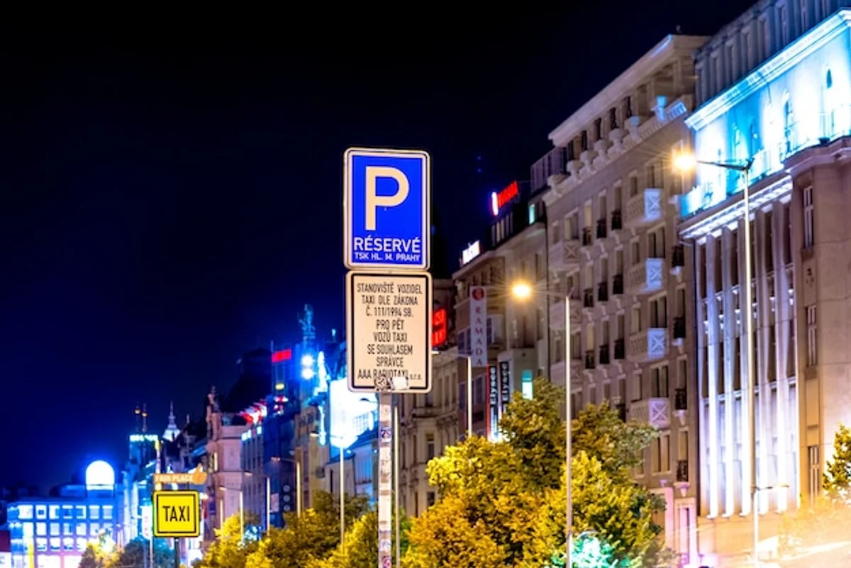 Czech electric car charging station city