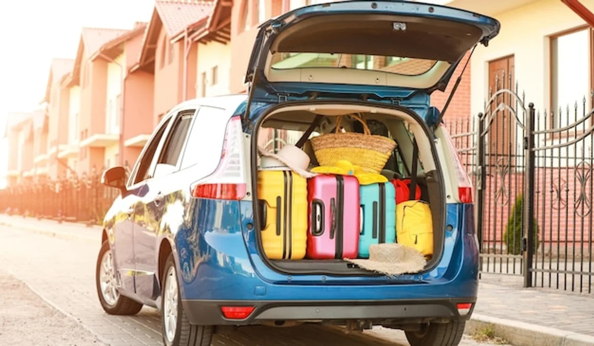 car trunk organization tips family roadtrip luggage