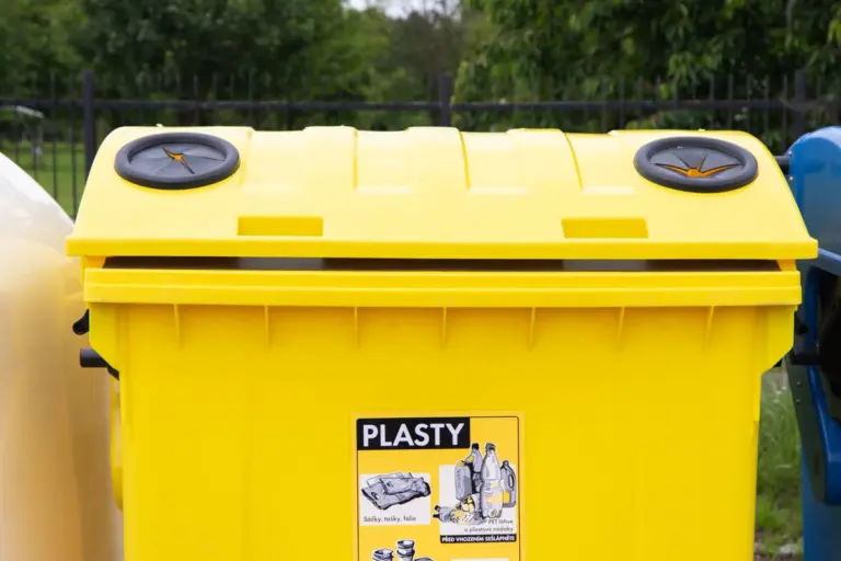 modern czech family recycling waste at home