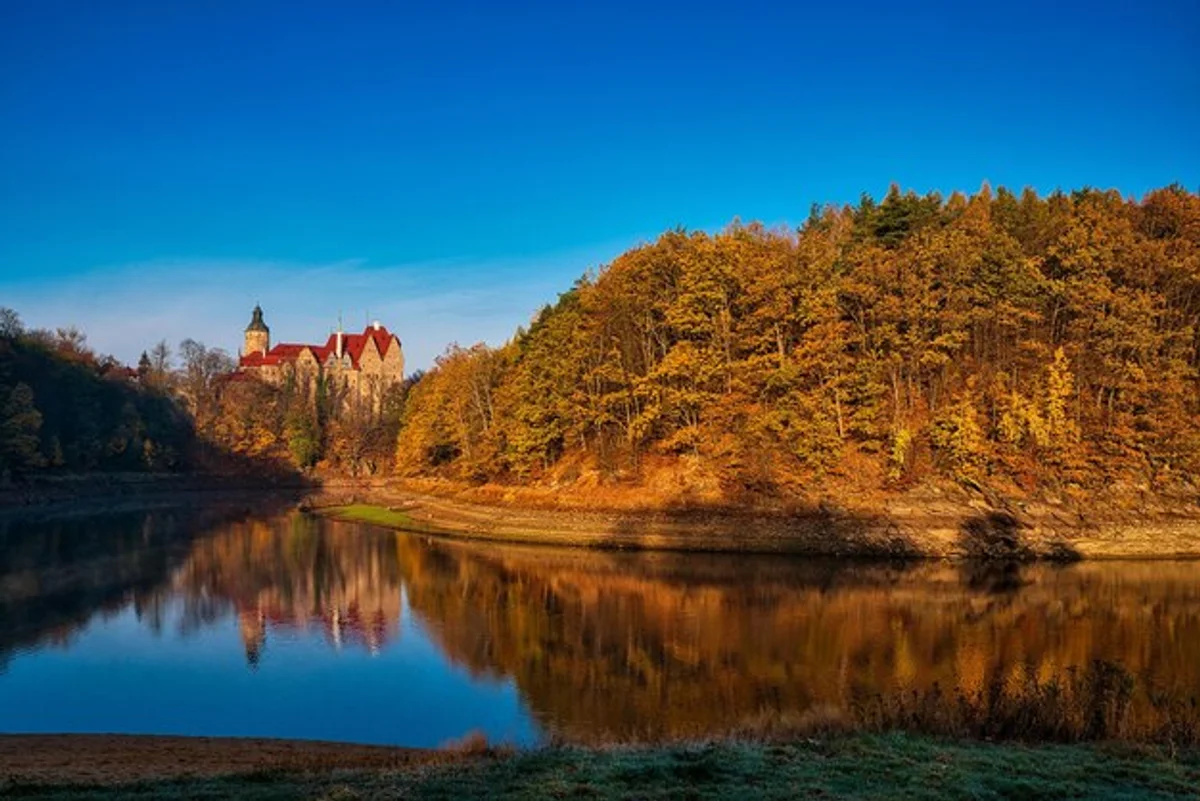 relaxing autumn walk in Czech forest