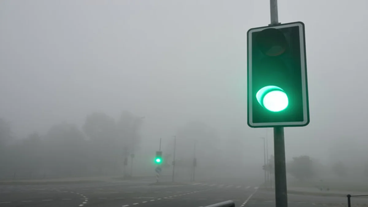 foggy road driving safety czechia