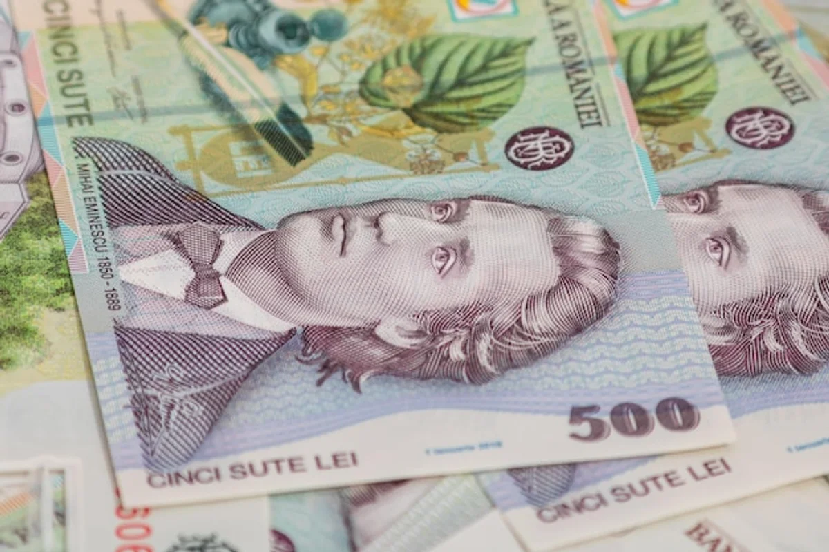 safe investment concept, office desk, czech koruna