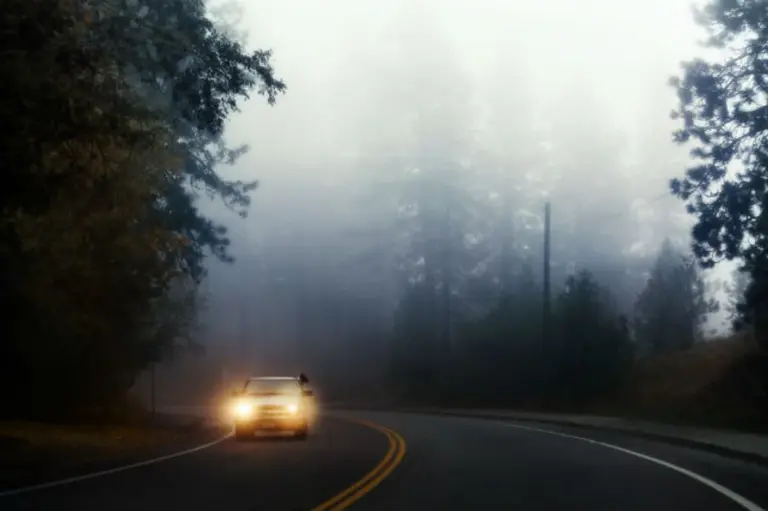dangerous autumn fog driving psychology