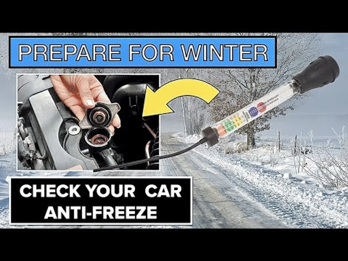 checking antifreeze battery car czech winter