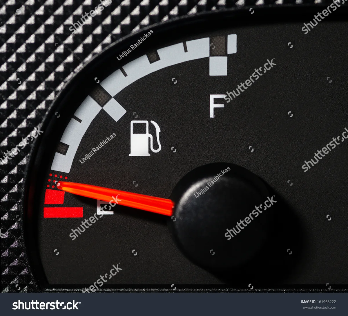 fuel gauge low autumn car interior czech