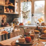autumn kitchen organization modern cozy