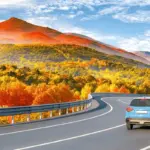 car raining road fuel saving autumn Czechia
