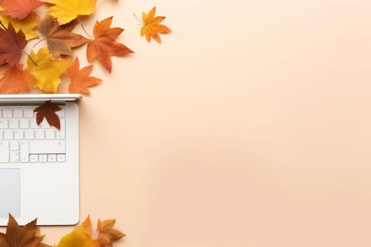 autumn productivity workspace