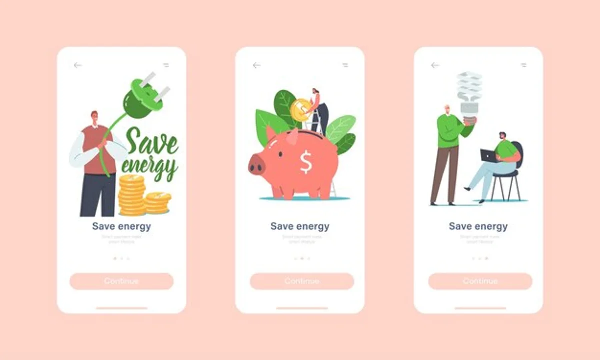 mobile banking app energy saving