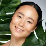 autumn skincare routine woman face natural light