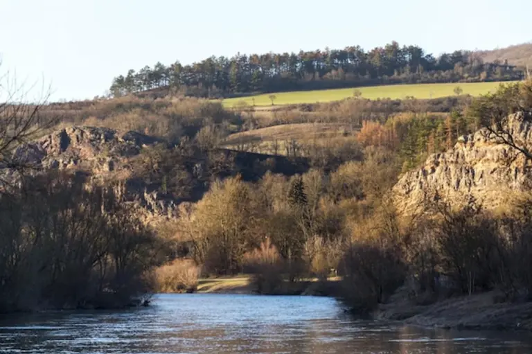 peaceful autumn mountain hike Czech Republic