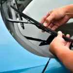 autumn windshield wiper replacement Czech road