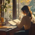 focus autumn productivity home workspace