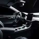 clean car interior minimalist style