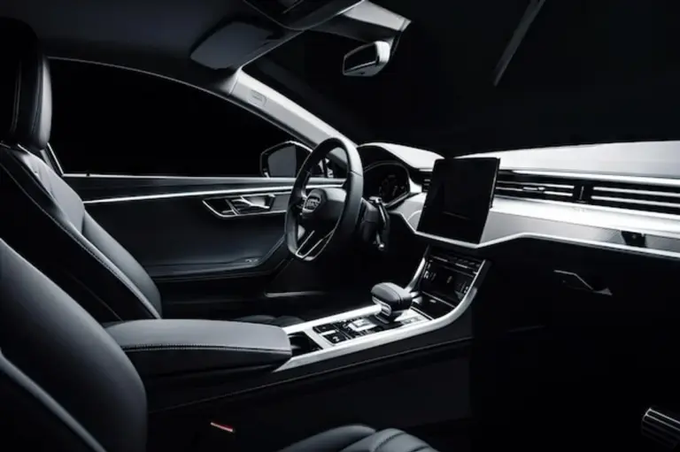 clean car interior minimalist style