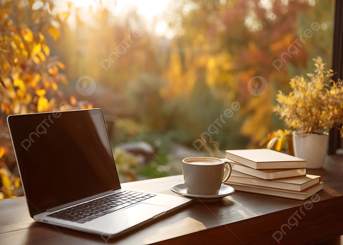 autumn budget planning czech cozy workspace