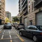 europe car parking city street high price
