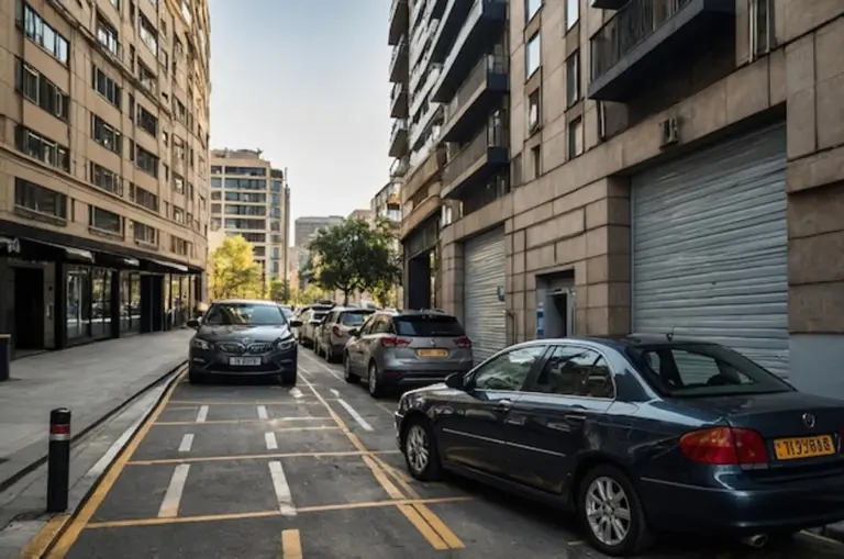 europe car parking city street high price