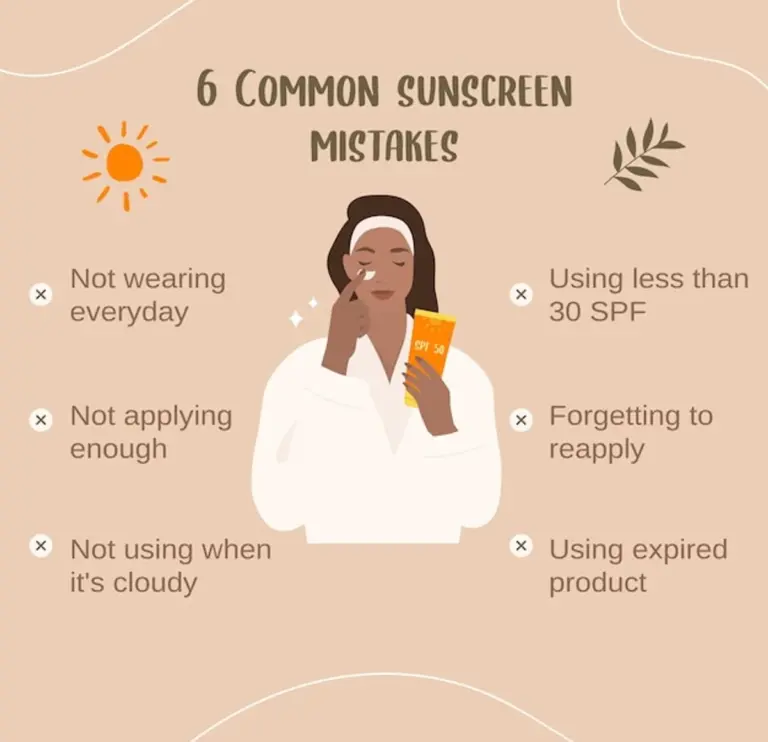 common skin care mistakes