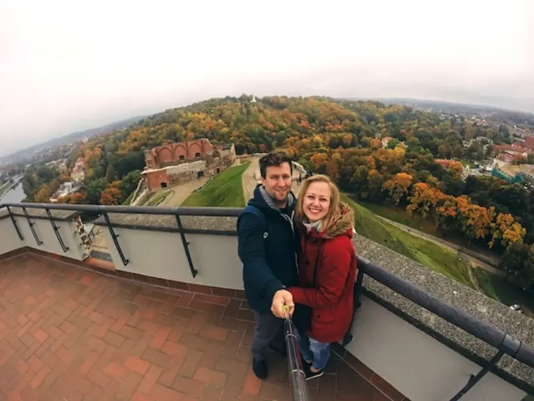 romantic autumn walk prague park colorful leaves