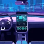 futuristic car safety 2025 interior