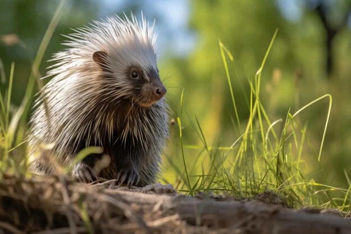 czech garden autumn hedgehog pile leaves