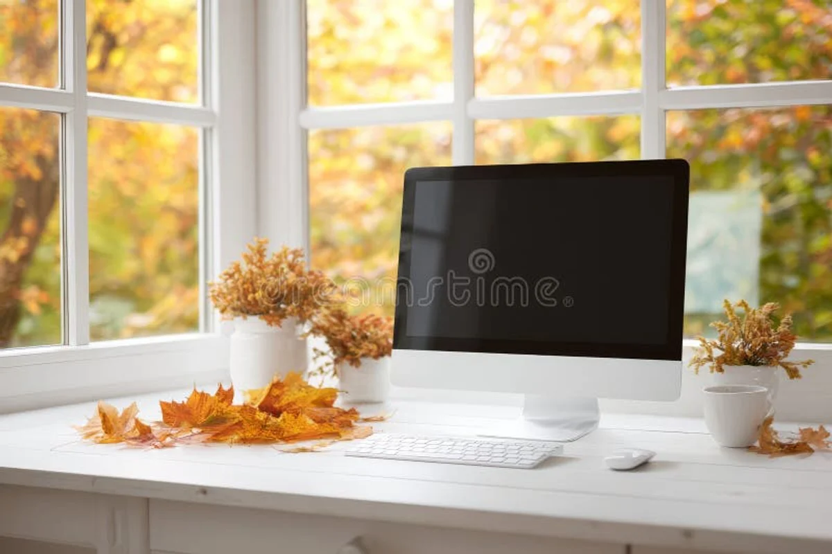autumn workspace productivity Czech office