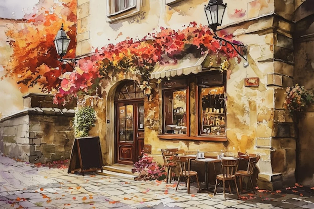 cozy autumn coffee meet up in Prague